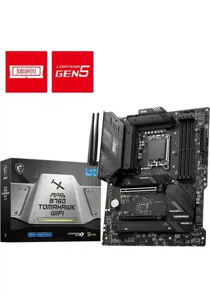 MSI MAG B760 Tomahawk WiFi Anakartı: Yüksek Performans ve Estetik Özellikler