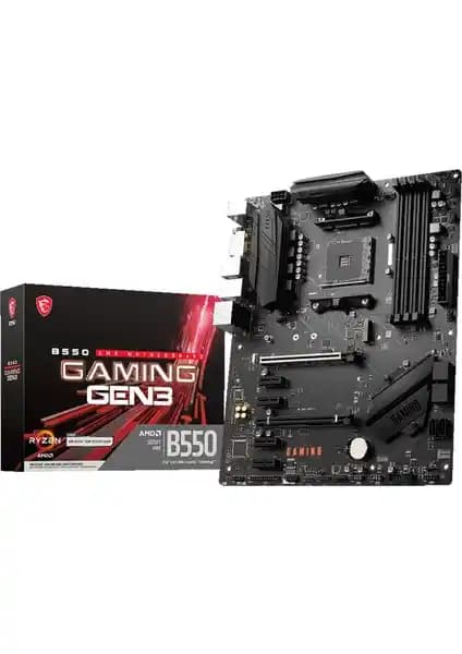 MSI MB B550 GAMING GEN3 AM4 Anakartı: Yüksek Performanslı ve Şık Tasarımlı Anakart