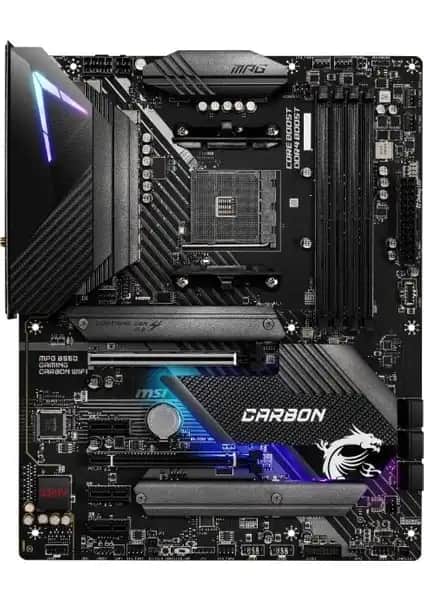 MSI MPG B550 GAMING CARBON WIFI Anakartı: Yüksek Performans ve Modern Tasarım Özellikleri