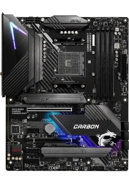 MSI MPG B550 GAMING CARBON WIFI Anakartı: Yüksek Performans ve Modern Tasarım Özellikleri