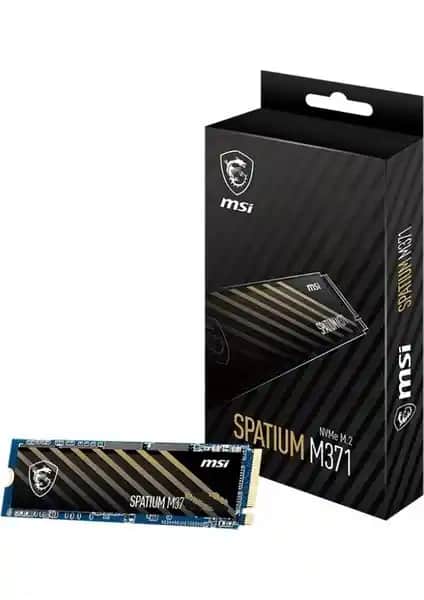 MSI Spatium M371 500GB NVMe M.2 SSD ile Hızlı ve Güvenilir Depolama Çözümü