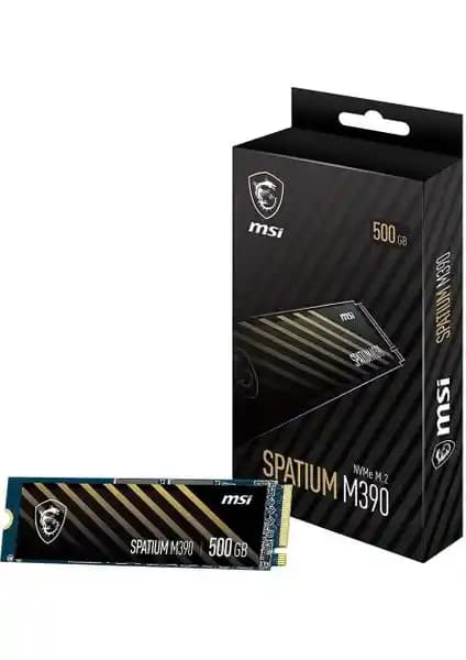 MSI Spatium M390 500GB NVMe M.2 SSD ile Yüksek Performans ve Güvenilirlik Sağlayın