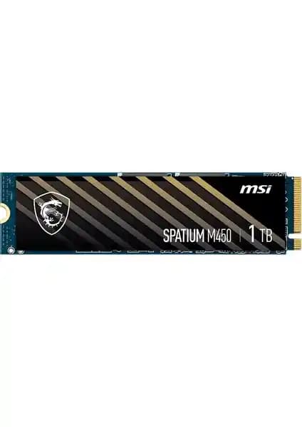 MSI Spatium M450 PCIe 4.0 NVMe M.2 1TB SSD Yüksek Performans ve Güçlü Depolama Çözümü