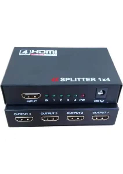 Onten HDMI 4 Port Splitter 4K 30Hz yüksek çözünürlük ve çoklu ekran desteği sağlayan cihaz