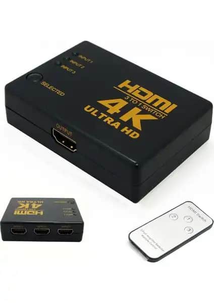 Onten Kablosuz HDMI Switch 3 Port ile Yüksek Kaliteli Görüntü ve Ses Deneyimi