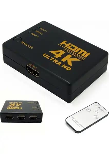 Onten Kablosuz HDMI Switch 3 Port ile Yüksek Kaliteli Görüntü ve Ses Deneyimi