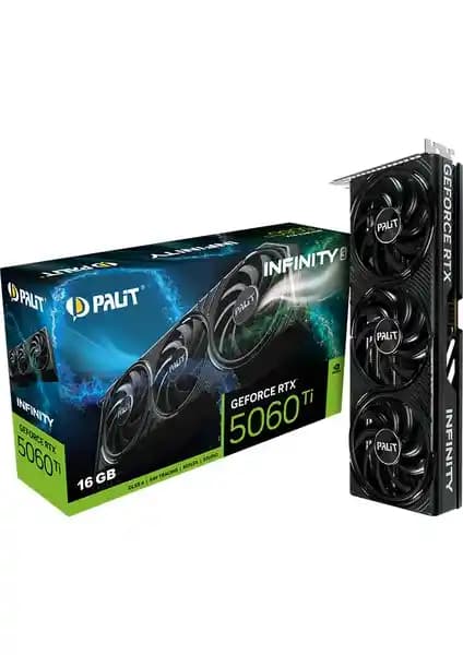 Palit GeForce RTX 5060 Ti 16GB: Güçlü ve Dayanıklı Yüksek Performanslı Ekran Kartı