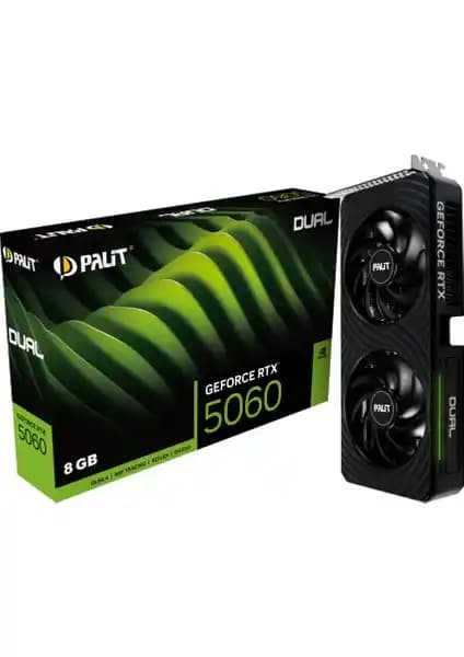 Palit Geforce RTX5060 Dual 8GB 128-Bit GDDR7 Ekran Kartı Değerlendirmesi ve Performans Analizi