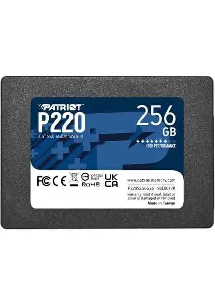 Patriot P220 256GB SSD: Yüksek Hızlı ve Güvenilir Veri Depolama Çözümü