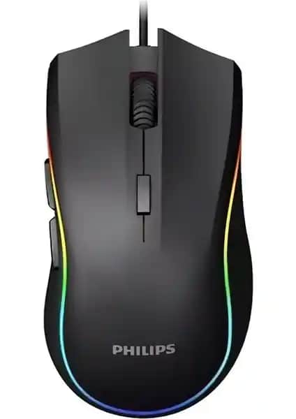 Philips G403 Rainbow Siyah Kablolu Gaming Mouse Yüksek Performans ve Estetik Özellikler