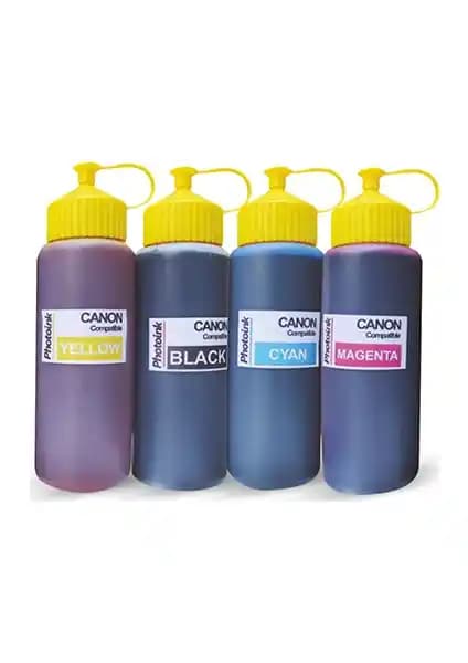 Photoink Canon G3411 Uyumlu 4 Renk 500ML Mürekkep Seti Yüksek Kalite ve Ekonomik Fiyatlı