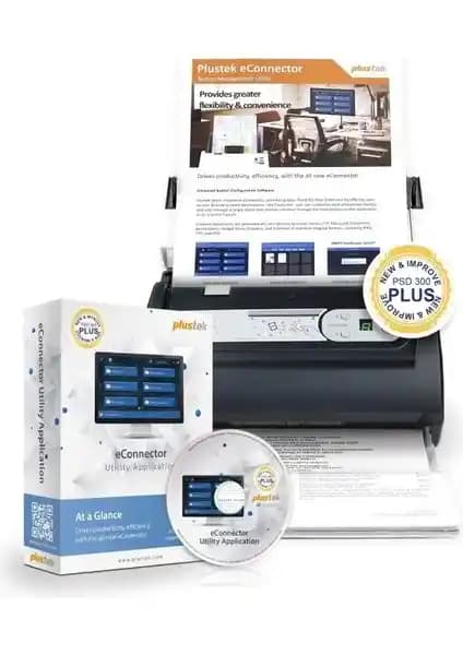 Plustek PSD300 Plus ADF Belge Tarayıcıyla İş Akışlarınızı Hızlandırın ve Kolaylaştırın