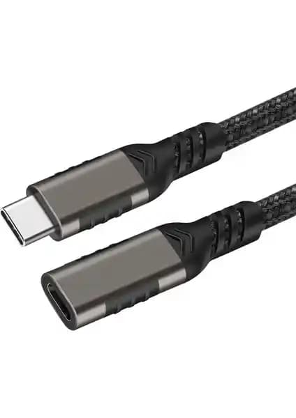 QGeeM USB3.2 Type-C PD Uzatma Kablosu - Yüksek Performanslı Güç ve Veri Aktarımı
