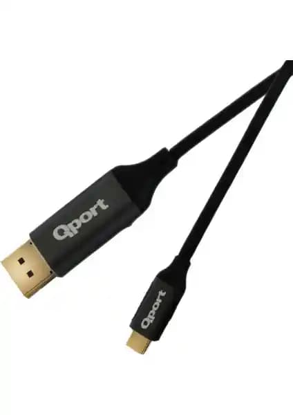 Qport Q-THD Type-C to DisplayPort 4K 60Hz Kablo ile Yüksek Kaliteli Görüntü Deneyimi
