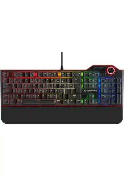 Rampage Hydra R6 Mekanik Gaming Klavye Türkçe Q Düzeni ve RGB Aydınlatma ile Yüksek Performans
