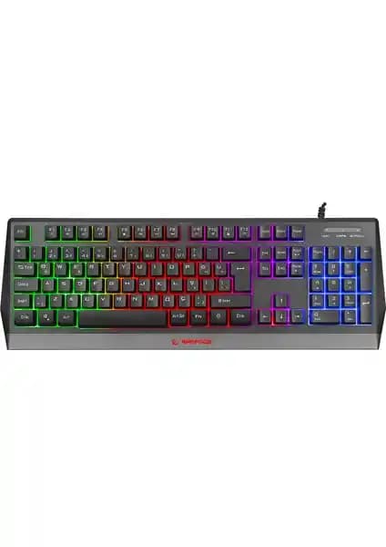 Rampage KB-R52 Style Rainbow RGB Oyun Klavyesi Türkçe Q Düzeni ve Şık Tasarım