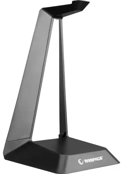 Rampage RM-H19 Siyah Kulaklık Standı: Dayanıklı ve Şık Masaüstü Aksesuarı