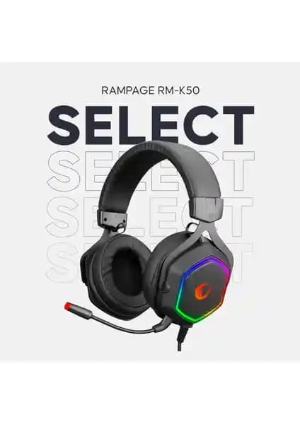 Rampage RM-K50 Select USB 7.1 RGB Mikrofonlu Kulaklık İncelemesi ve Özellikleri