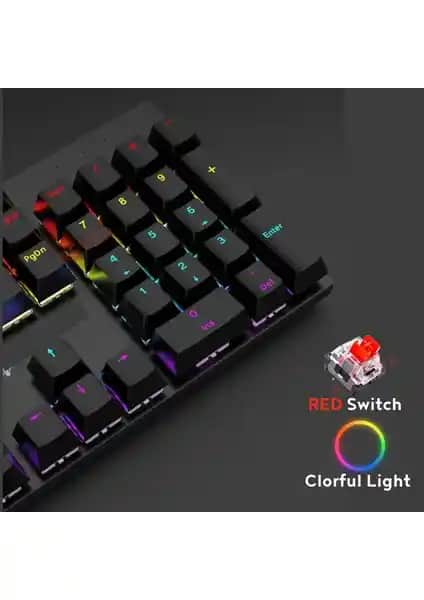 Rever RED Switch Mekanik Gaming Klavyesi: Yüksek Performans ve Estetik Özellikler