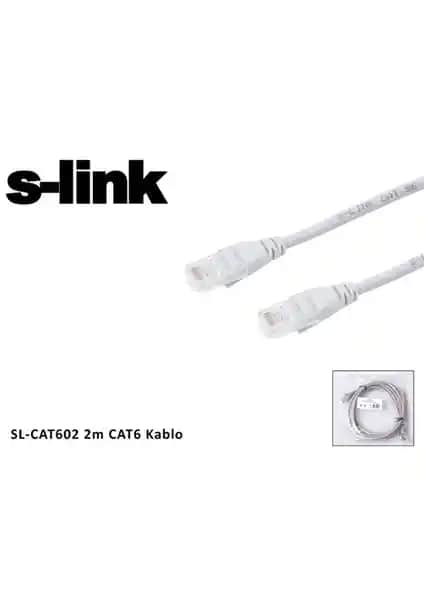 S-Link Sl-Cat602 2M Cat6 Ethernet Kablosu Yüksek Hızlı ve Güvenilir Bağlantı Sağlar