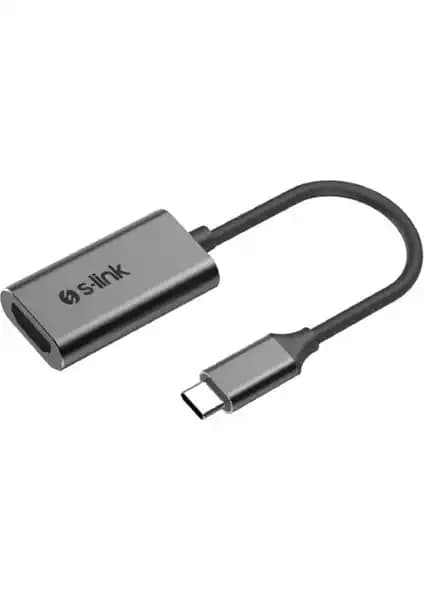 S-link Swapp SW-U512 Gri Metal Type-C to 4K HDMI Adaptör Ürün Tanıtımı ve Özellikleri
