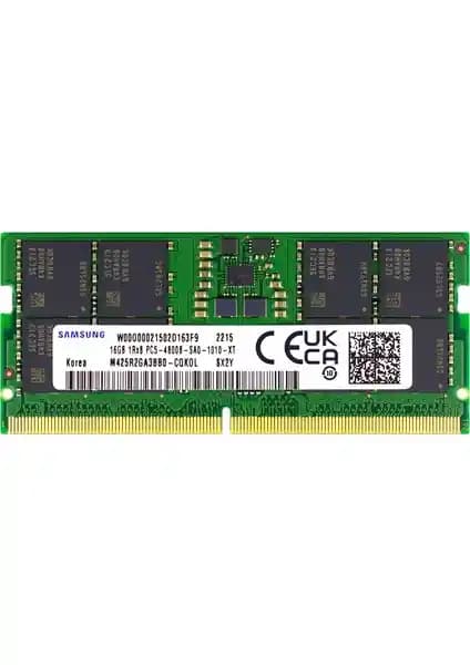 Samsung 16 GB DDR5 4800MHz SO-DIMM Notebook RAM Yüksek Performans ve Güvenilirlik