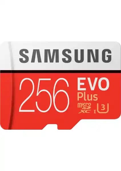 Samsung Evo Plus 256 GB Micro SDXC Hafıza Kartı Yüksek Kapasite ve Güvenilir Performans