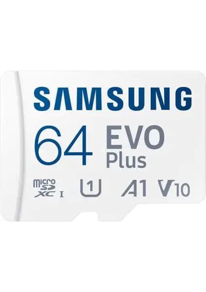 Samsung Evo Plus 64GB MicroSD Hafıza Kartı Yüksek Performans ve Güvenilirlik Sunar