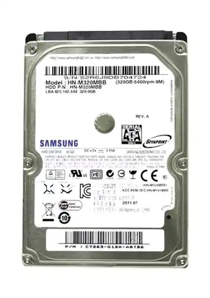 Samsung HN-M320MBB 320 GB 5400 RPM 2,5 inç Notebook HDD - Güvenilir Veri Depolama Çözümü