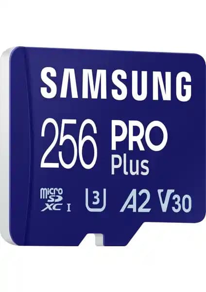 Samsung ProPlus 256 GB MicroSD Kart: Yüksek Kapasiteli ve Dayanıklı Depolama Çözümü