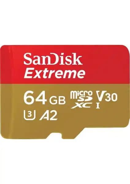 SanDisk Extreme 64GB microSDXC UHS-I Hafıza Kartı: Yüksek Performans ve Güvenilirlik