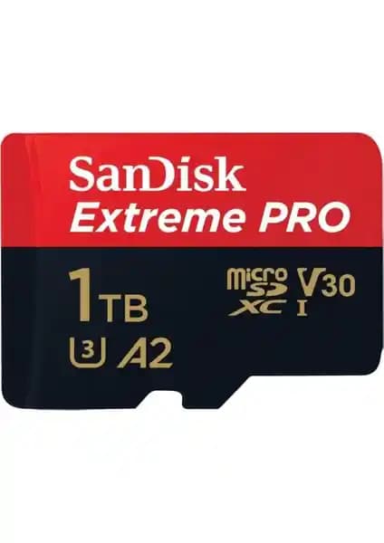 SanDisk Extreme Pro 1TB Micro SD Hafıza Kartı Yüksek Kapasiteli ve Hızlı Veri Transferi