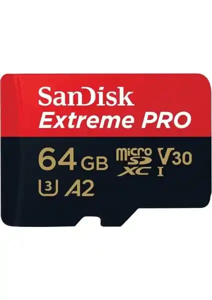 SanDisk Extreme PRO 64GB MicroSDXC UHS-1 A2: Yüksek Performanslı Depolama Çözümü