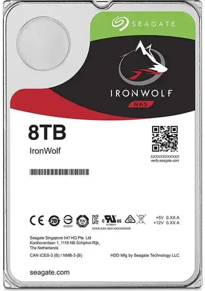 Seagate IronWolf 8TB SATA 3 3.5 İnç Sabit Disk Yüksek Kapasiteli Depolama Çözümü