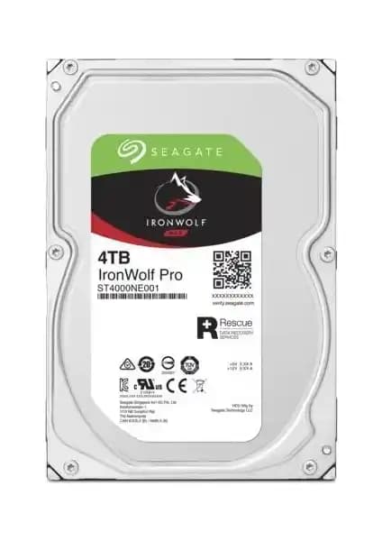 Seagate IronWolf Pro 4TB 7200RPM NAS Uyumlu Güçlü ve Güvenilir Sabit Disk