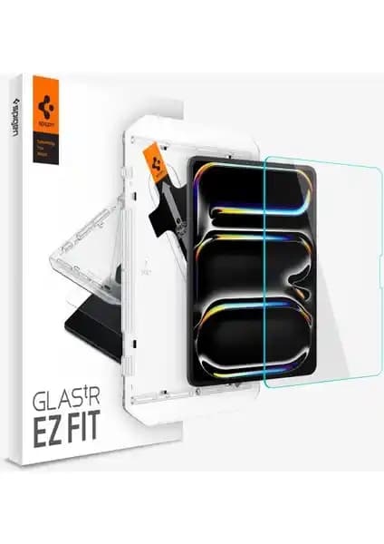 Spigen iPad Pro 13 (2024) Cam Ekran Koruyucu Yüksek Dayanıklılık ve Kolay Uygulama