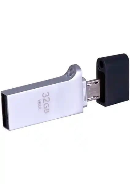 Syrox Dual Drive 32 GB USB 2.0 OTG / Micro USB Bellek Güvenilir ve Çok Yönlü Veri Saklama Çözümü