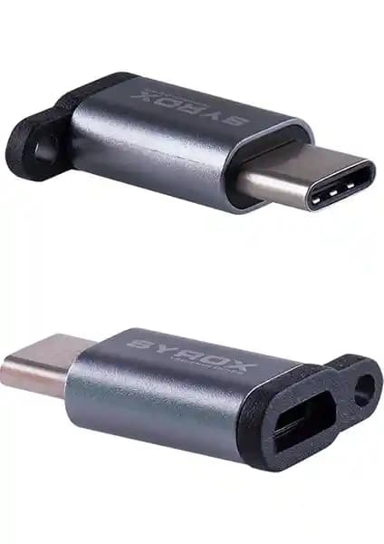 Syrox Type-C Micro USB Dönüştürücü DT14 Güç: Hızlı Veri Transferi ve Güçlü Bağlantı Çözümleri