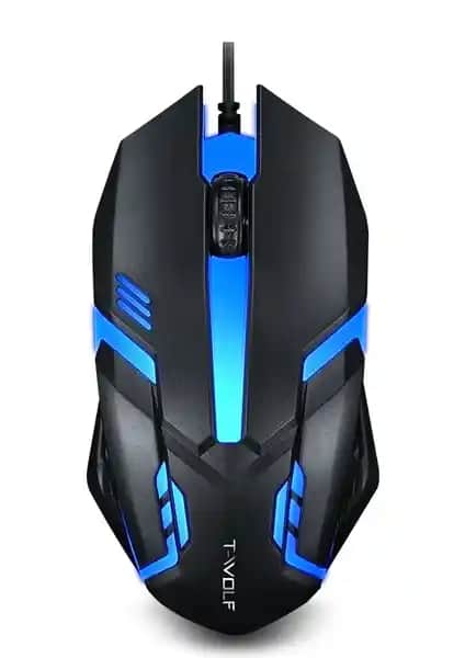 T-Wolf V1 RGB Kablolu Mouse: Ergonomik ve Şık Tasarım ile Günlük Kullanım İçin Uygun