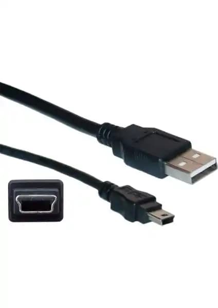 Techmaster 30 cm 5 Pin Mini USB Kablo ile Veri Aktarımı ve Şarj Çözümleri