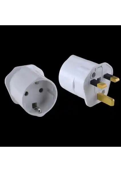 Tek-İş İngiliz Erkek Fişli Seyahat Adaptörü Güvenilir ve Çoklu Ülke Uyumu ile