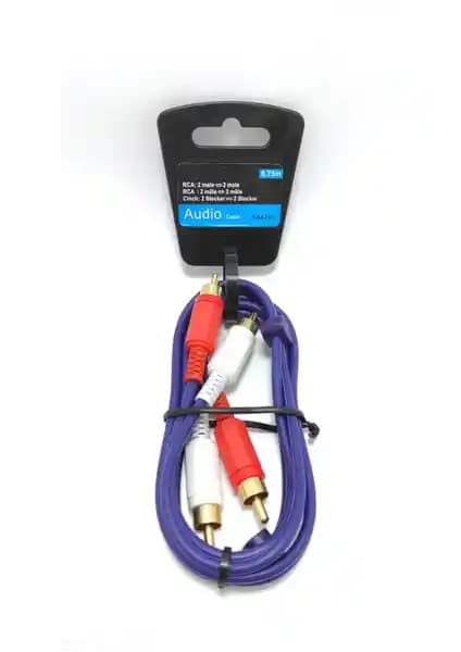 THOMSON 0.75 mt 2 Rca Kablo ile Yüksek Ses Kalitesi ve Güvenilir Bağlantı