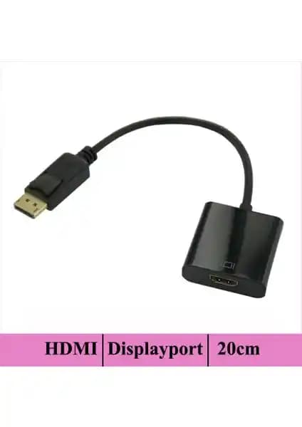 Ti-mesh DisplayPort to HDMI Kablo 20cm Yüksek Kalite Bağlantı Çözümü