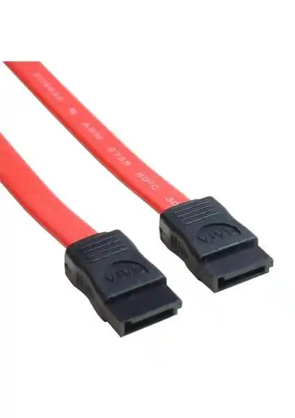 Ti-mesh SATA M Kablo 45cm Kırmızı, Yüksek Kalite ve Güvenilir Veri Aktarımı İçin