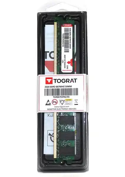 Tograt TGR667D2N6/2G DDR2 RAM Modülü Yüksek Performans ve Uyum Sağlar