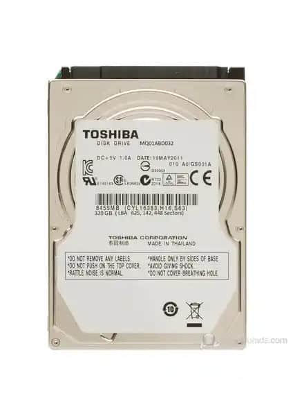 Toshiba 2.5 İnç 320GB 5400RPM SATA-2 Sabit Disk Yüksek Performans ve Güvenilirlik