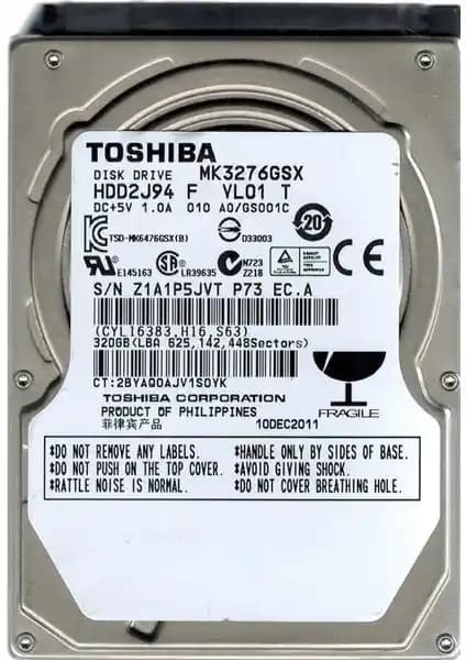Toshiba 2,5 inç SATA 320GB HDD: Güvenilir ve Taşınabilir Depolama Çözümü