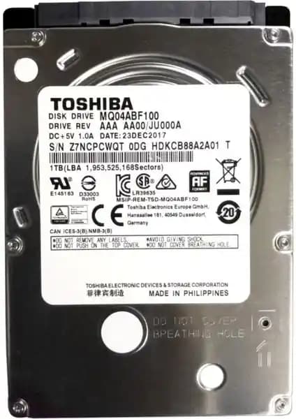 Toshiba Mobile Thin HDD 1TB 2.5 İnç SATA Notebook Hard Disk MQ04ABF100 Özellikleri ve Kullanım Alanları