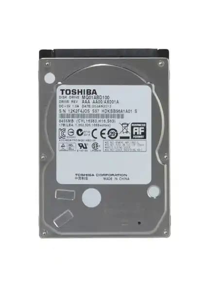 Toshiba MQ Serisi 1TB 5400RPM Notebook Sabit Diski Güç ve Kapasite Birliği