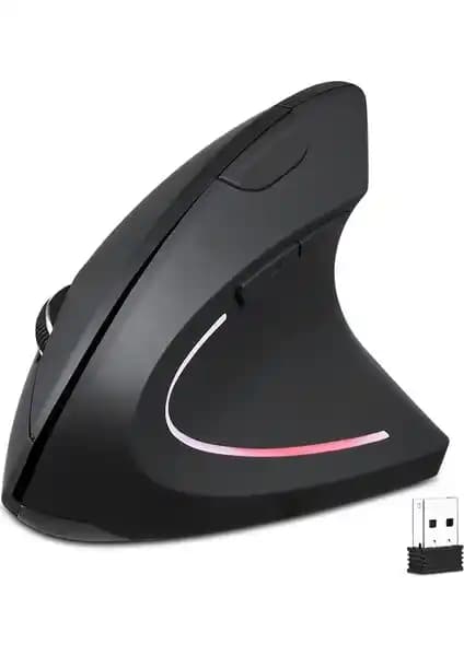 TriLine Kablosuz JSY-1 Dikey Mouse 1600 DPI Ergonomik Tasarım ve Kablosuz Konfor